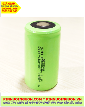 Pin sạc 1.2v D5000mAh, Pin sạc công nghiệp đầu bằng Grepow NiMh D5000mAh 1.2v, Cell pin Grepow NiMh D5000mAh 1.2v